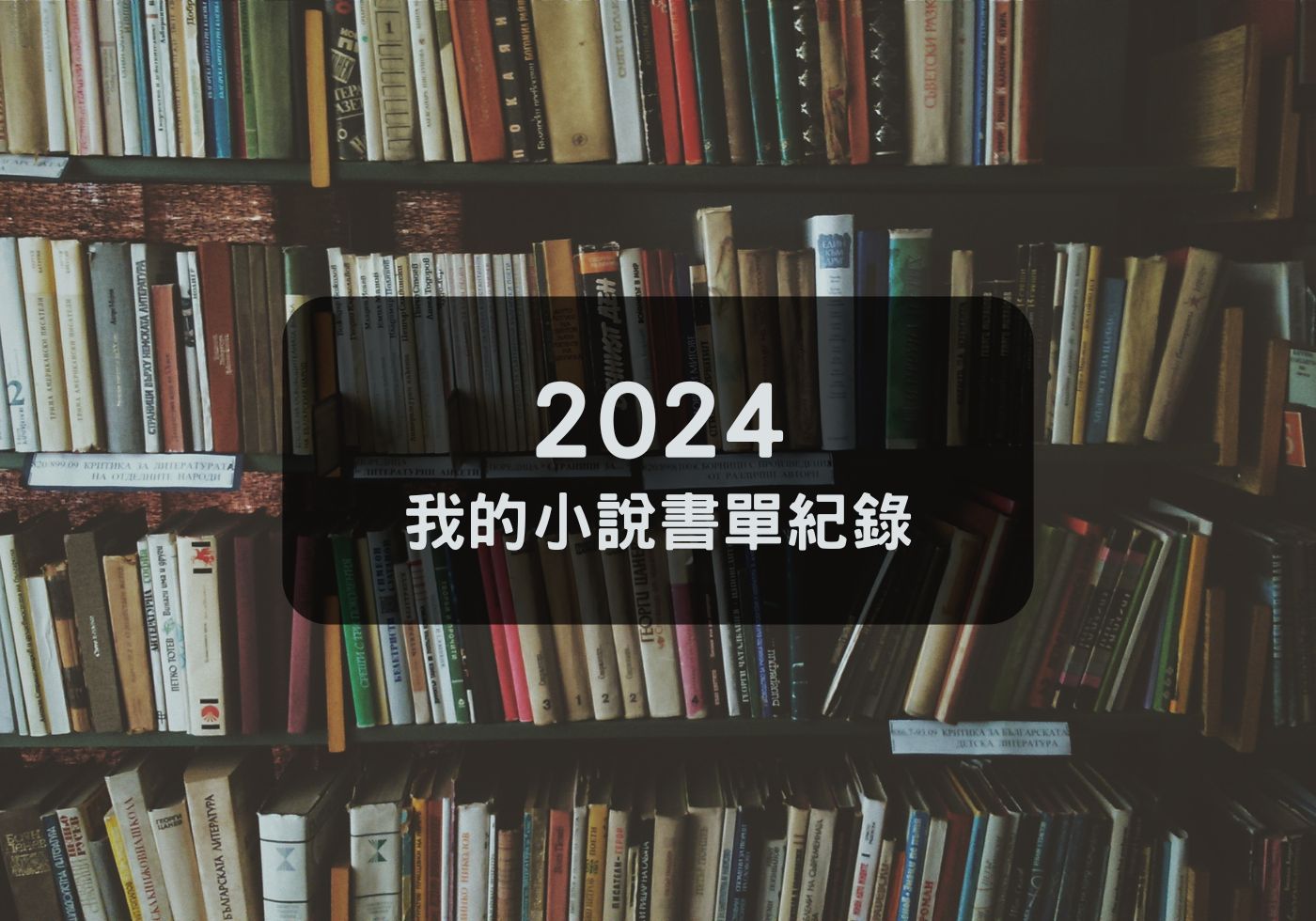 【小說分享】2024我的小說書單