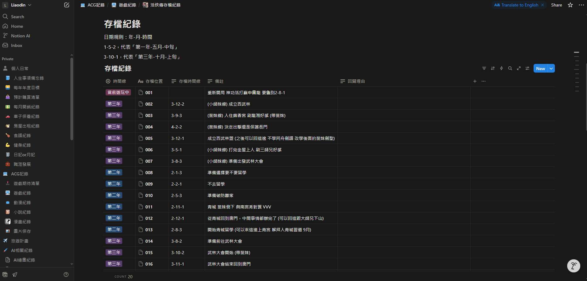 真的是意外的認真玩這款遊戲