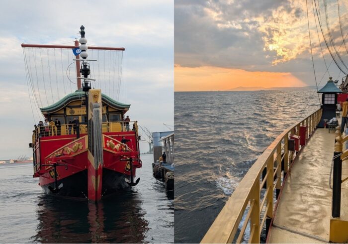 【日本景點】穿越江戶的朱紅戰艦!搭乘神戶灣遊船 – 御座船安宅丸