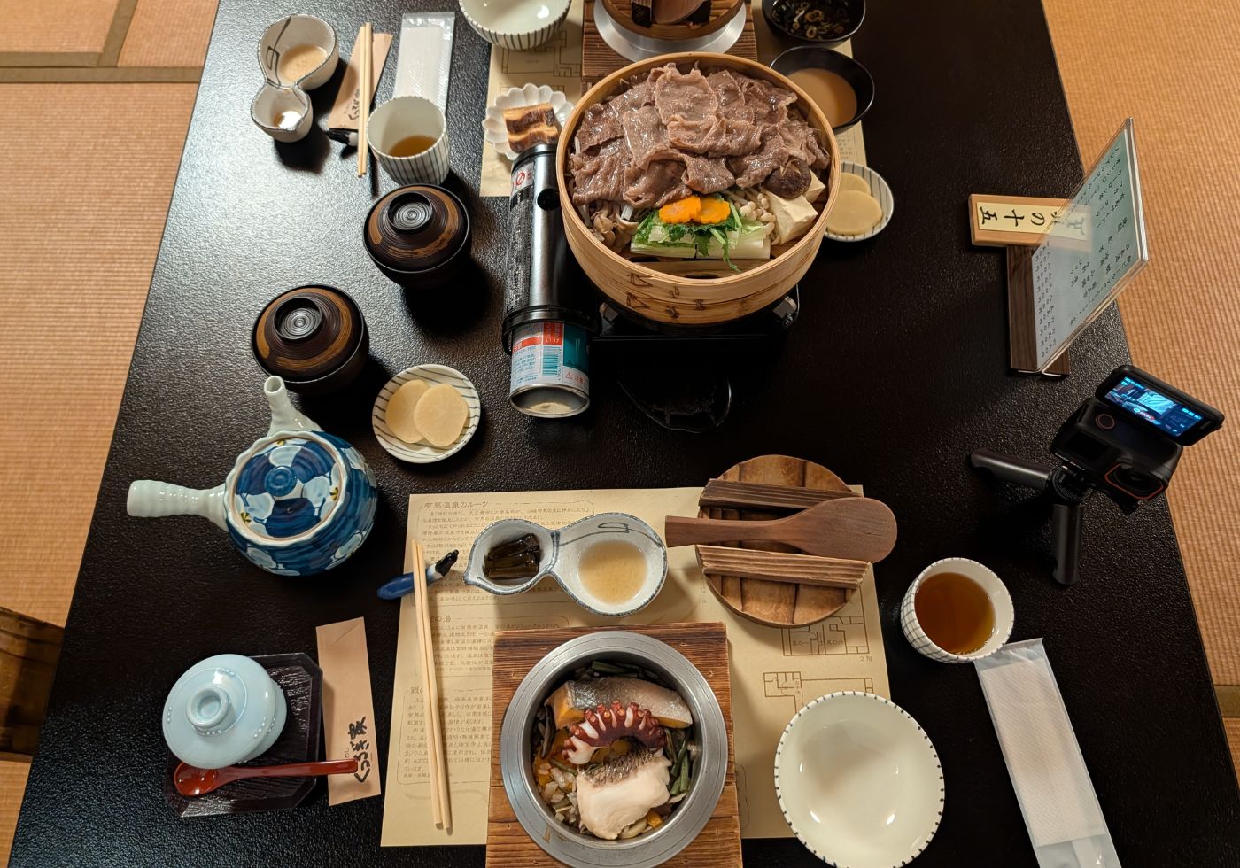 【日本美食】くつろぎ家 - 有馬溫泉浮誇黑毛和牛蒸籠料理與鮮美釜飯雙重享受