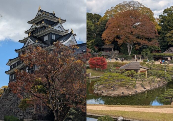 【日本景點】走訪漆黑壯麗的岡山城與漫步日本三大名園之一的岡山後樂園