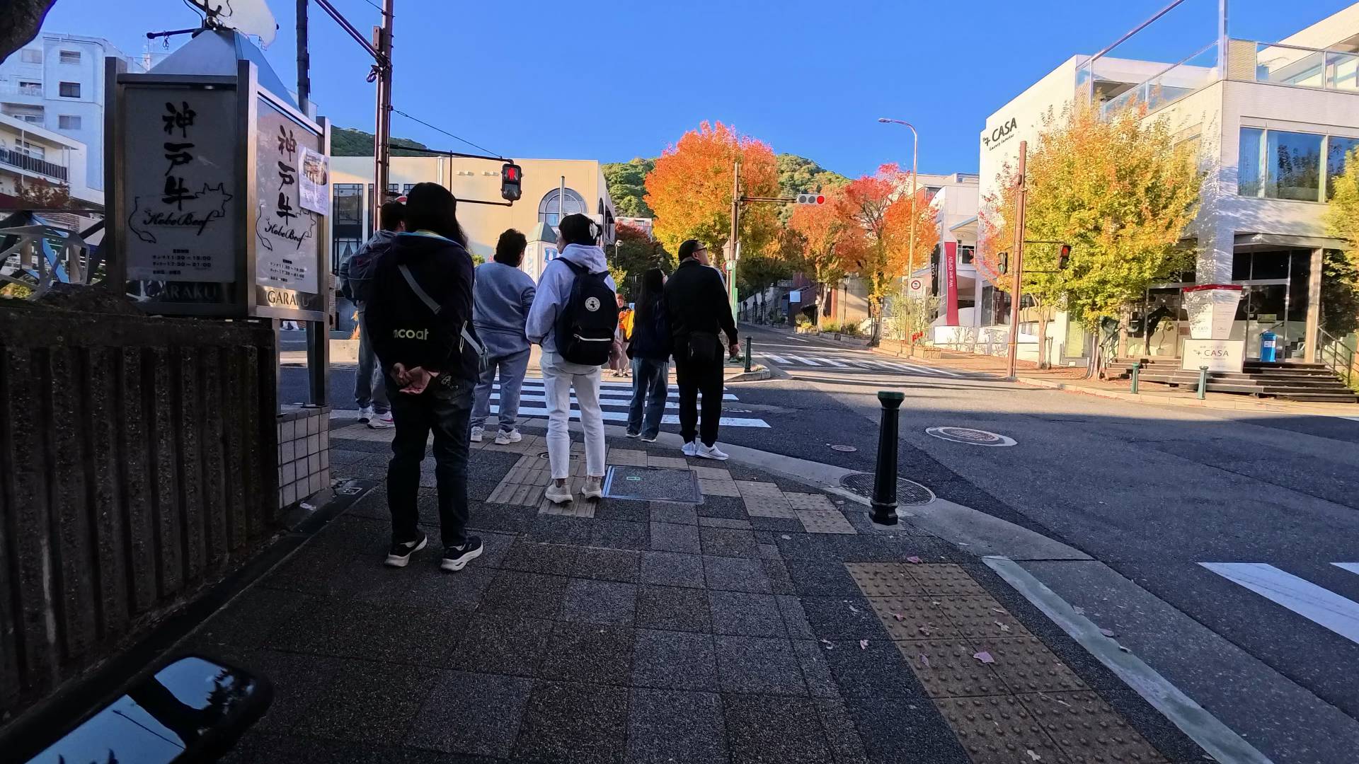 爬坡的路上 慢慢有紅葉了