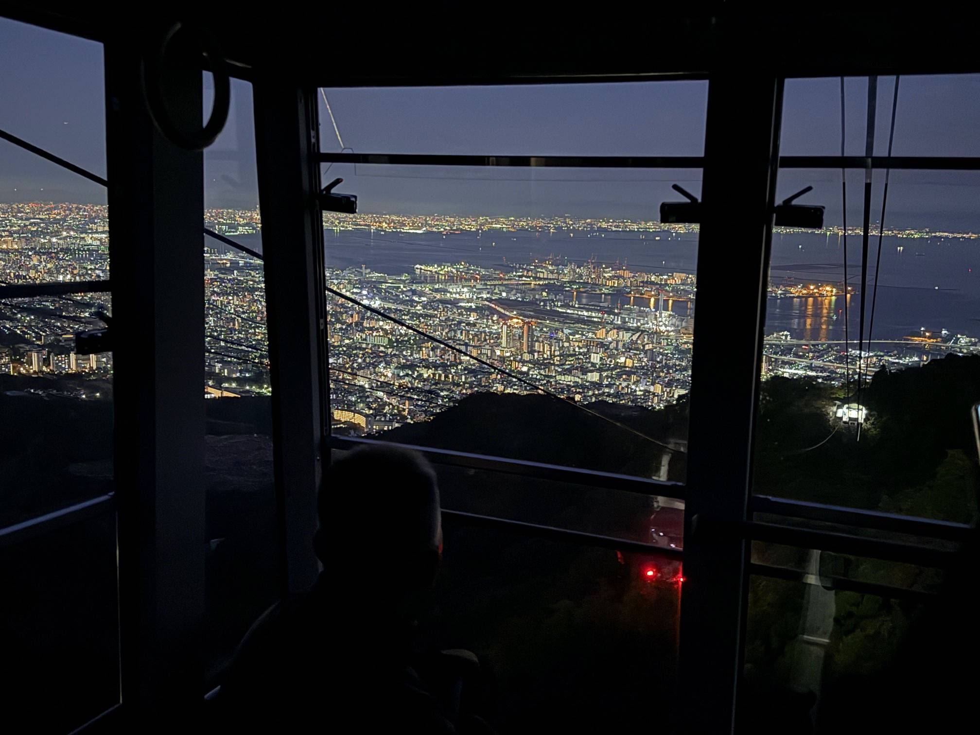 空中索道的景色