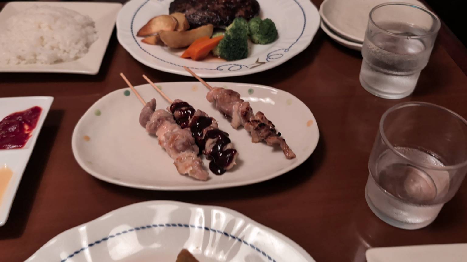 比較普通的雞肉串