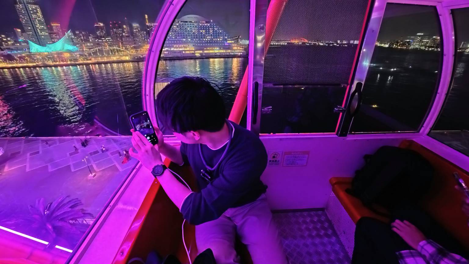 拍照中的我