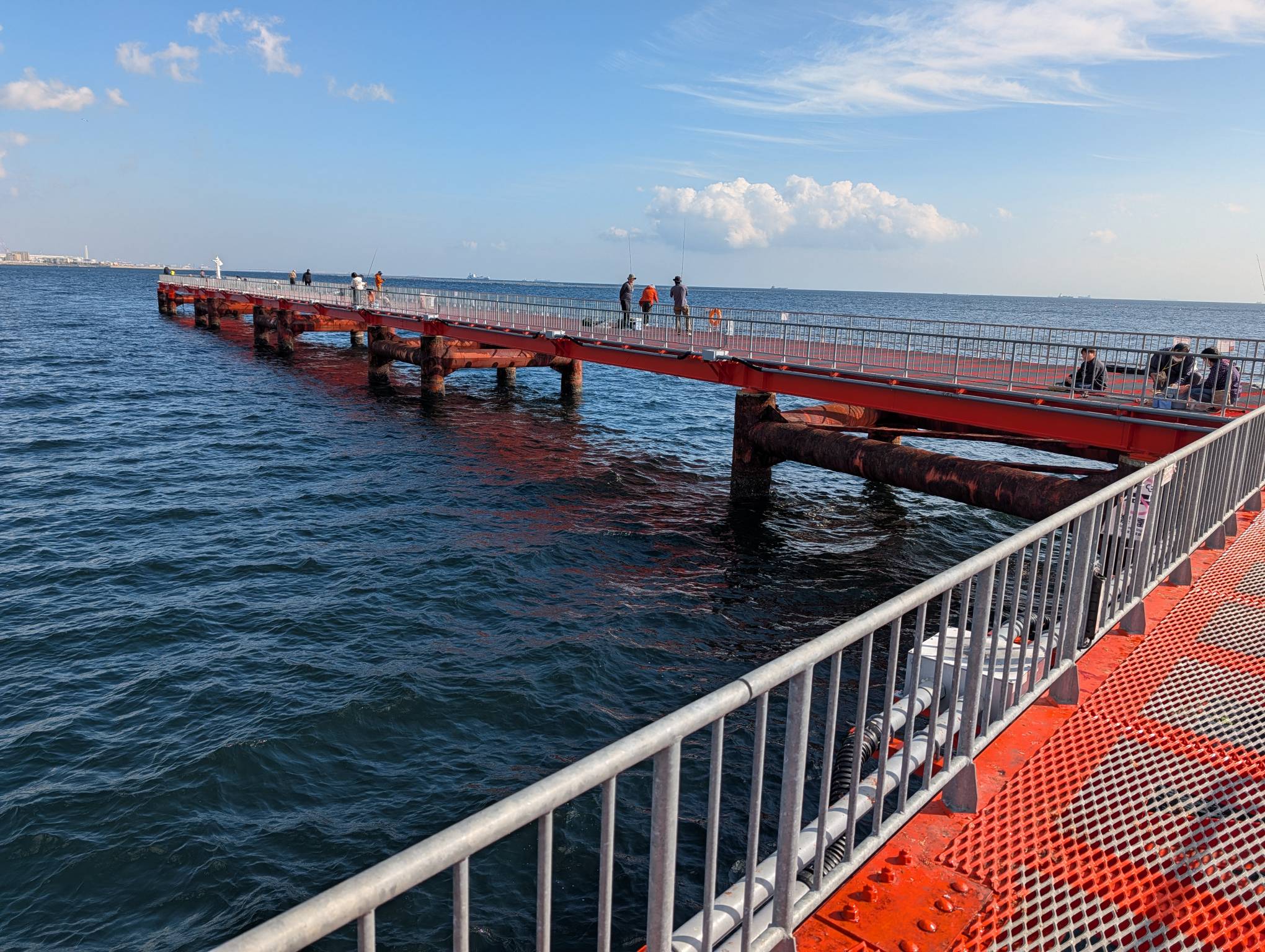 海釣平台參觀中