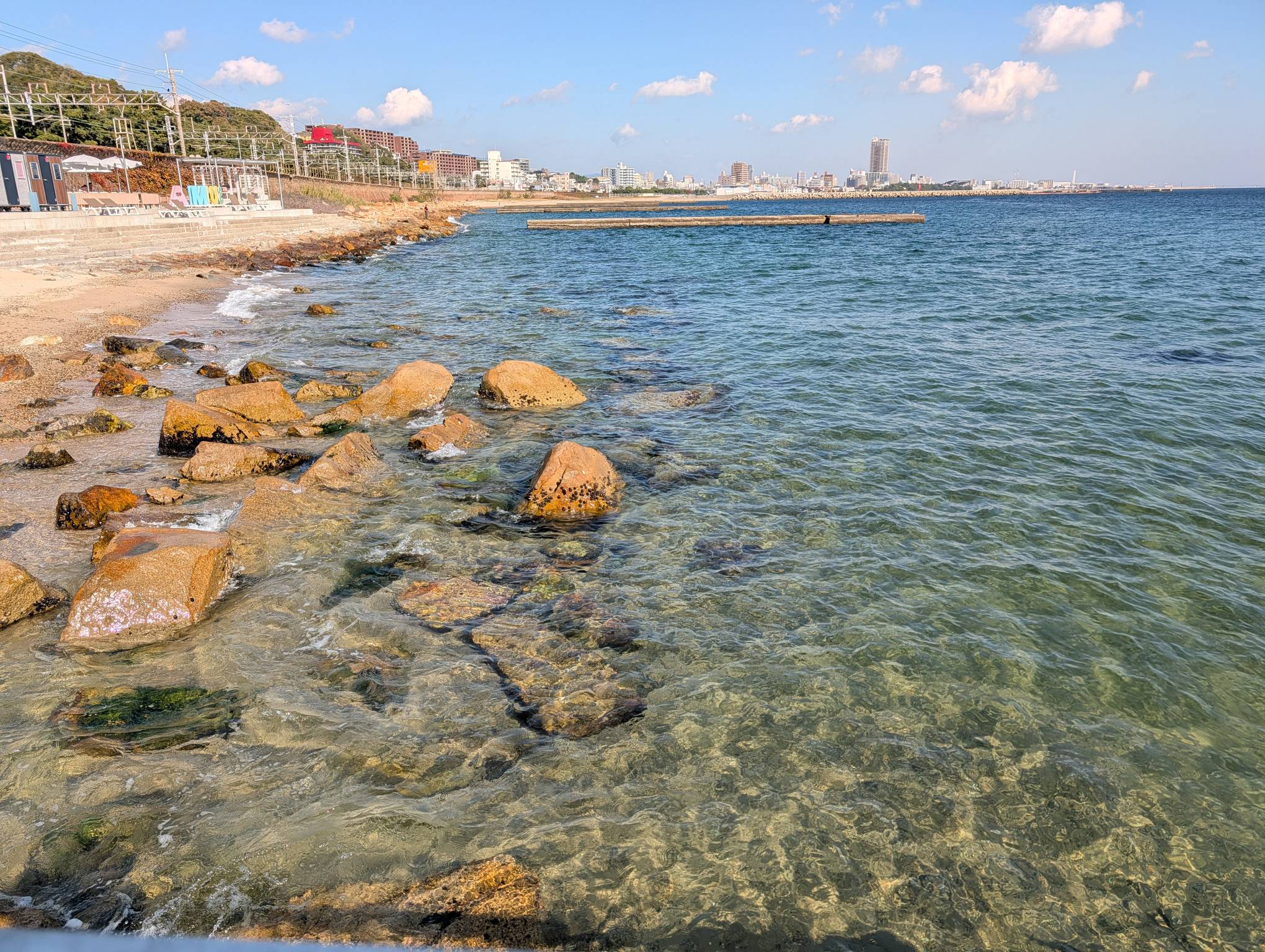 清澈的海水
