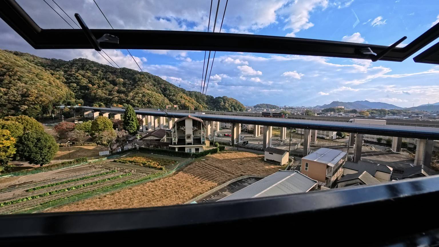 纜車上的景色