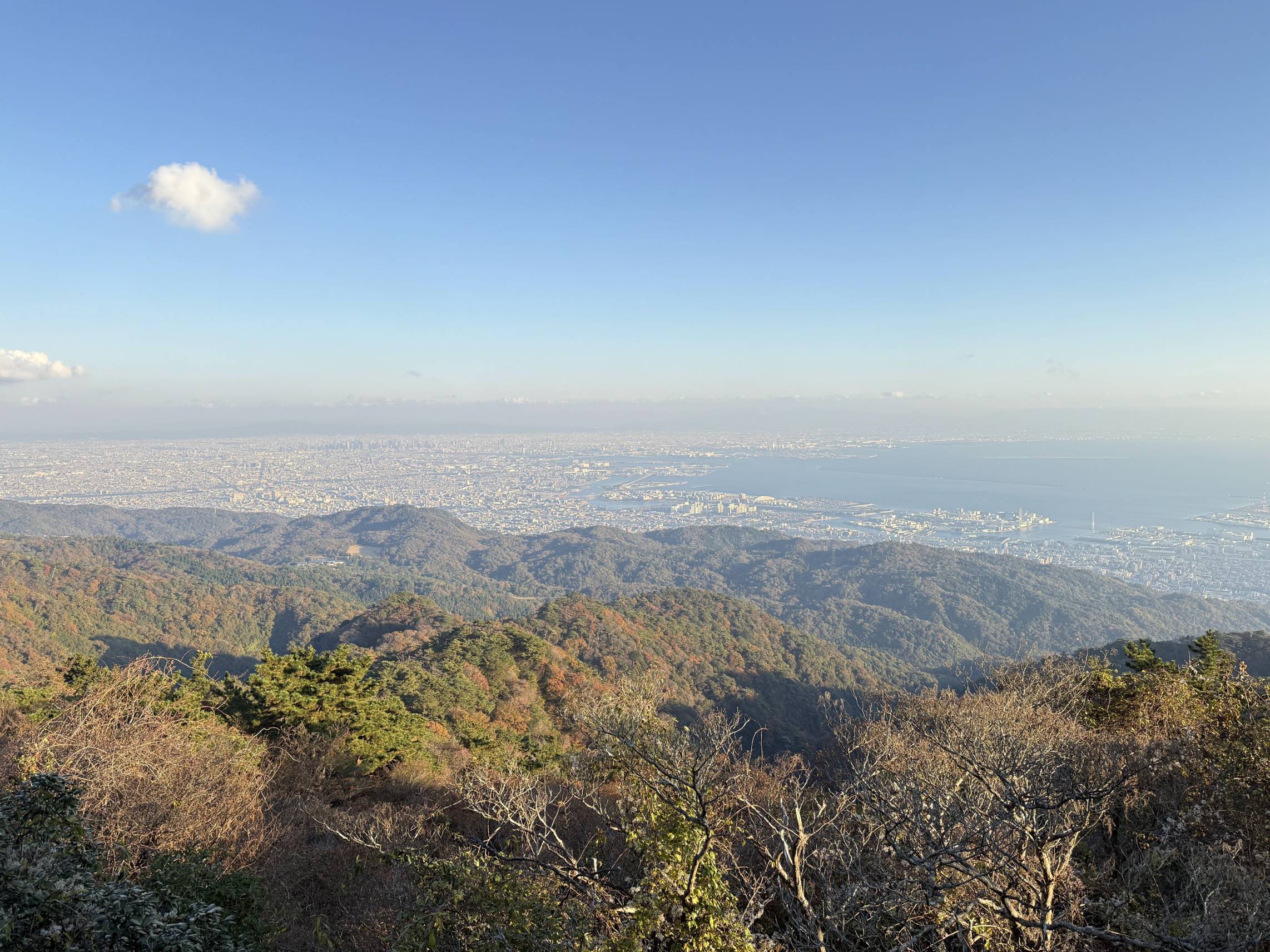 六甲山空中庭園的景色