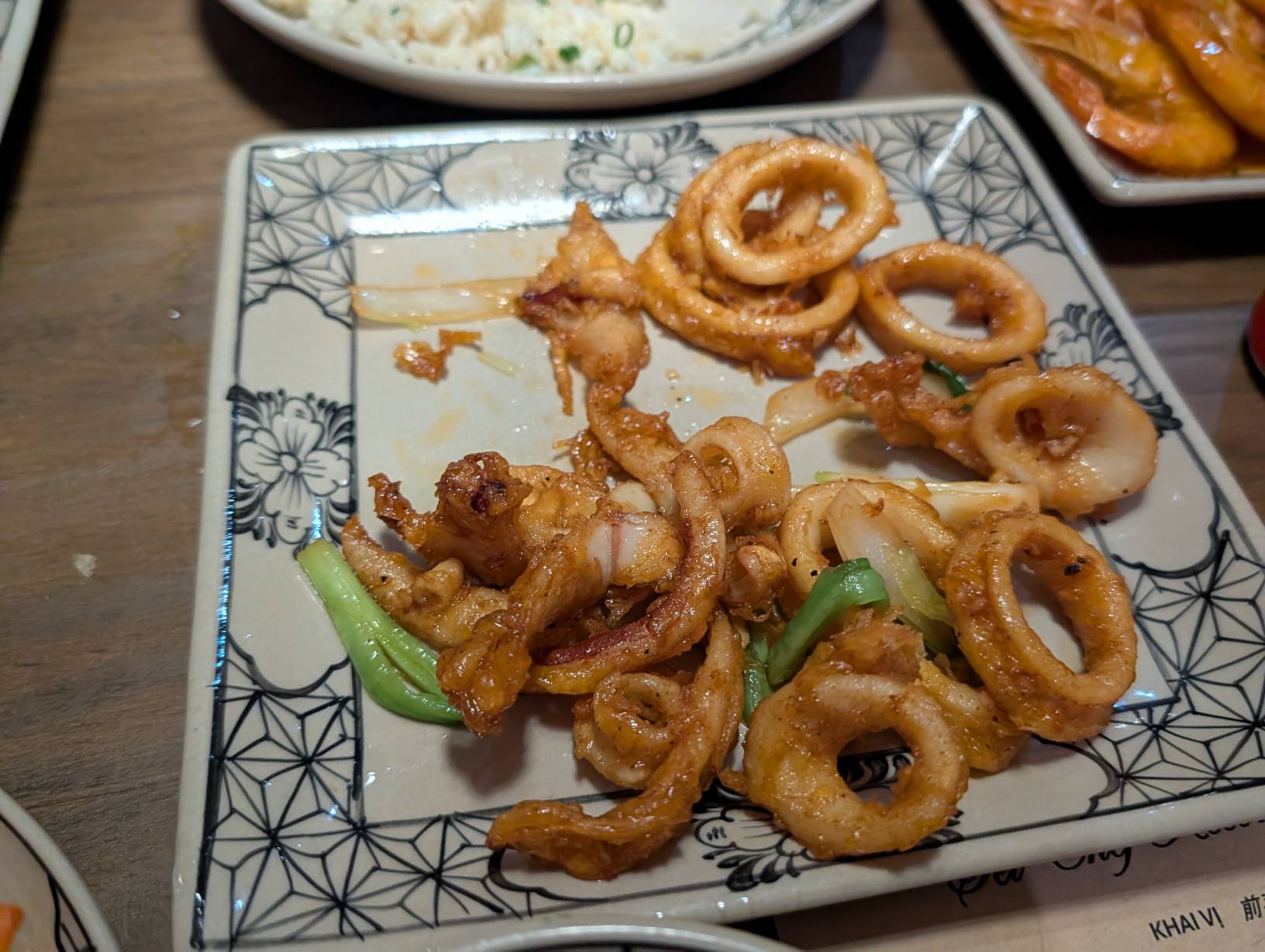 黑胡椒魚露炸魷魚