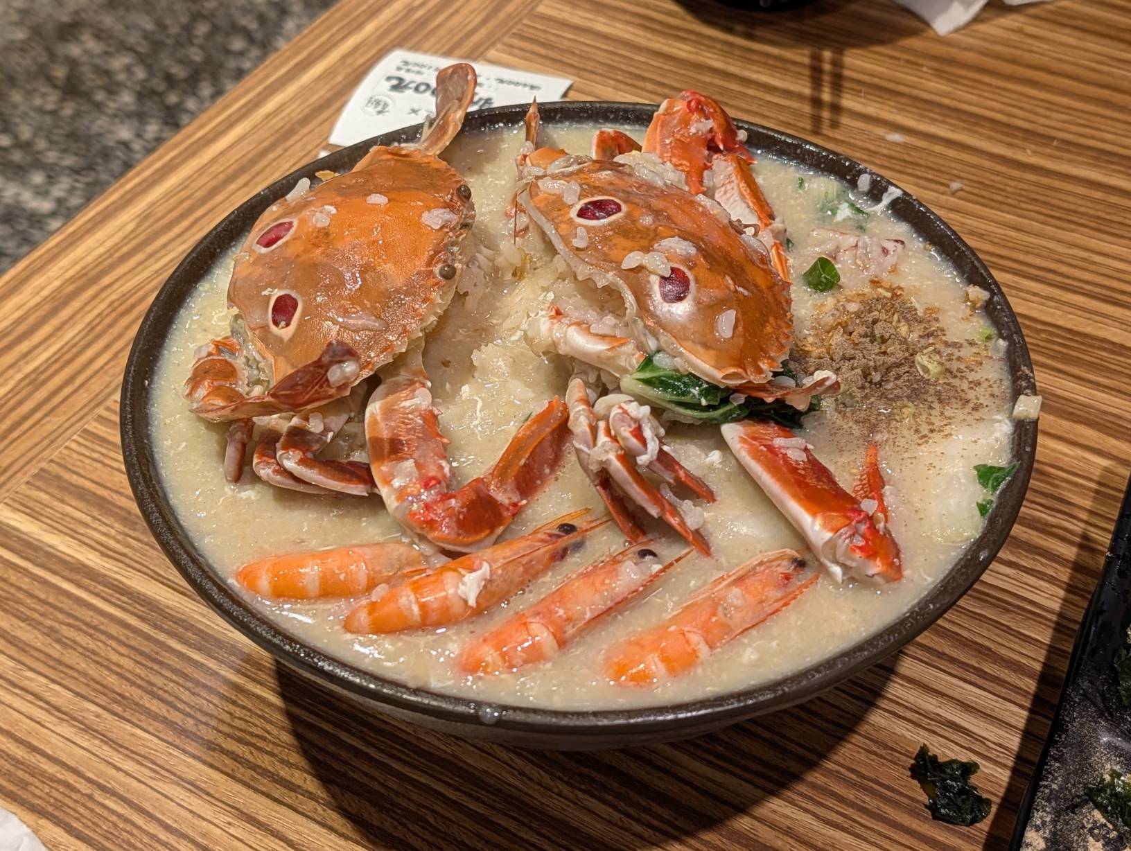三點蟹粥